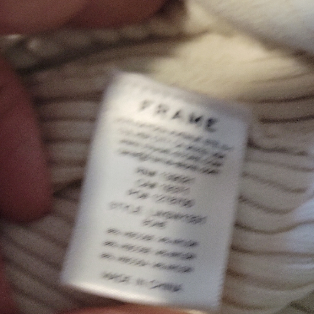 Frame Cream Bone Ribbed Zip Long Sleeve Top - S - Picture 8 of 12